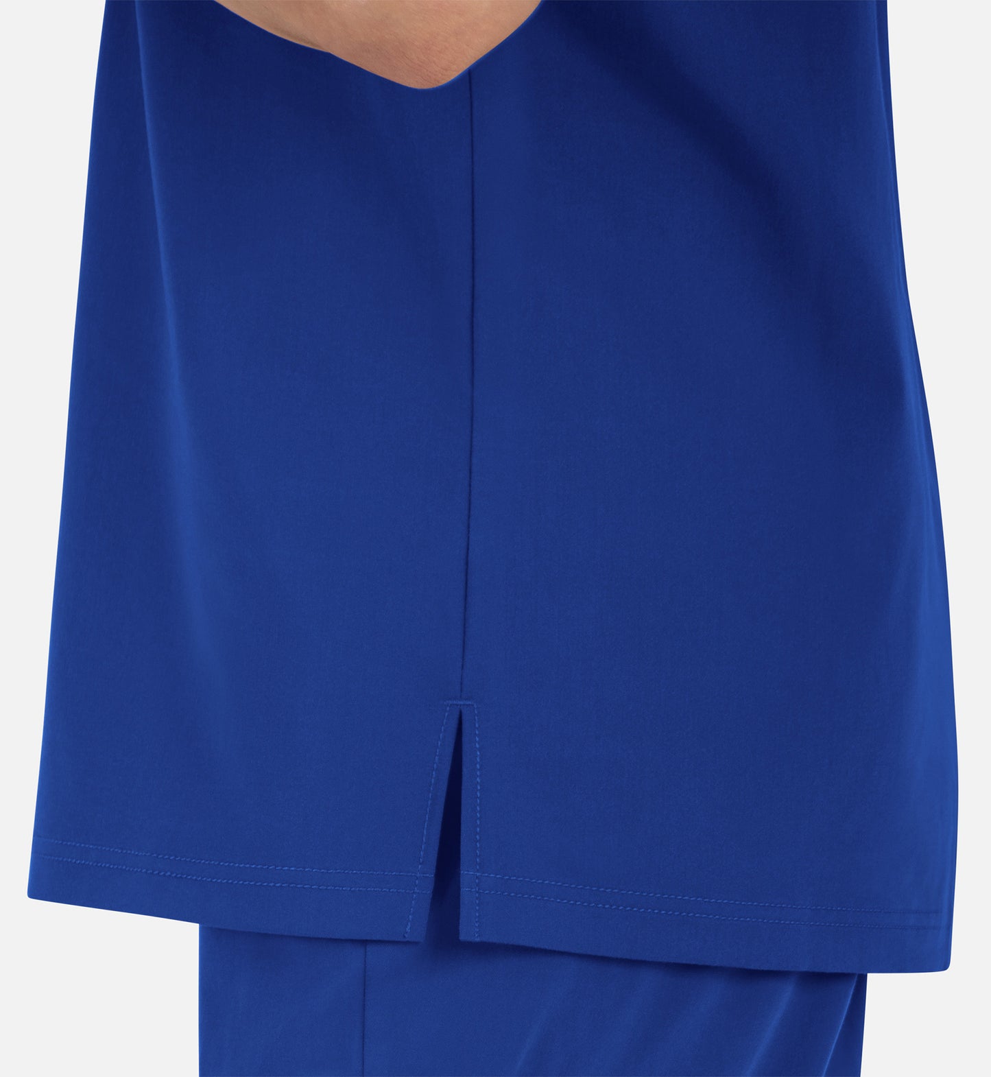 Matrix Pro Men's 5901 Men's Contrast Piping Tuckable V-Neck Top Royal Blue