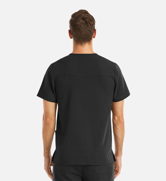 Matrix Pro Men's 5902 Men's 3 Pocket V-Neck Top Black