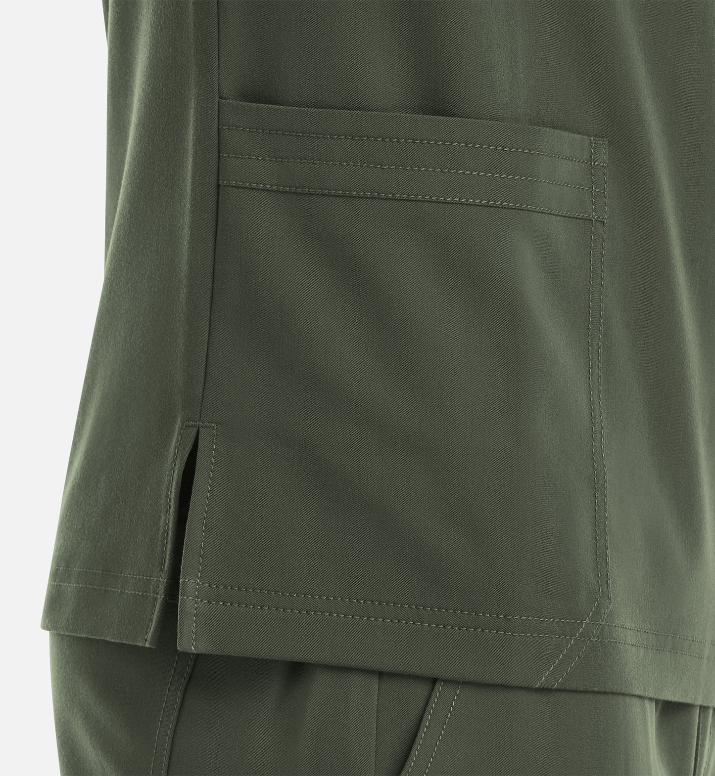 Matrix Pro Men's 5902 Men's 3 Pocket V-Neck Top Olive