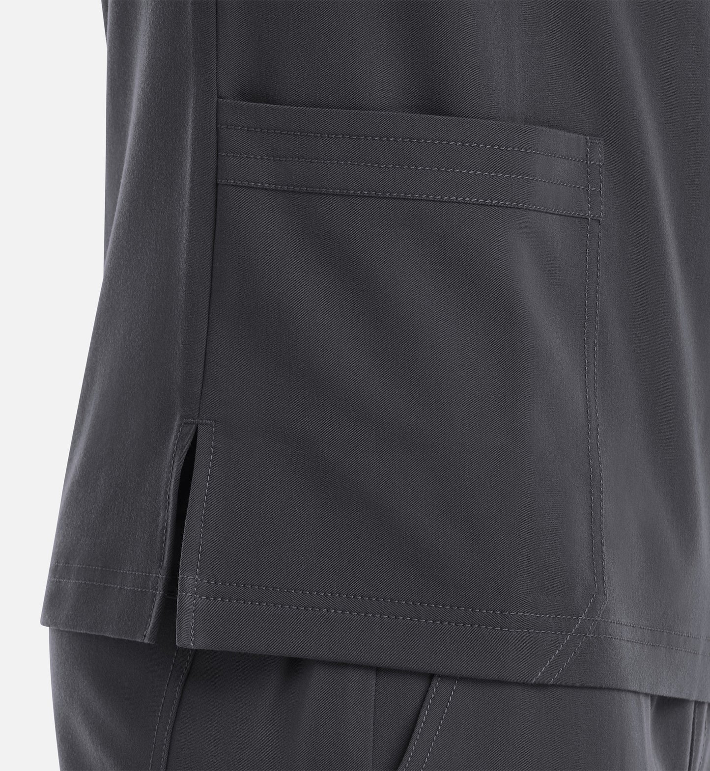 Matrix Pro Men's 5902 Men's 3 Pocket V-Neck Top Pewter