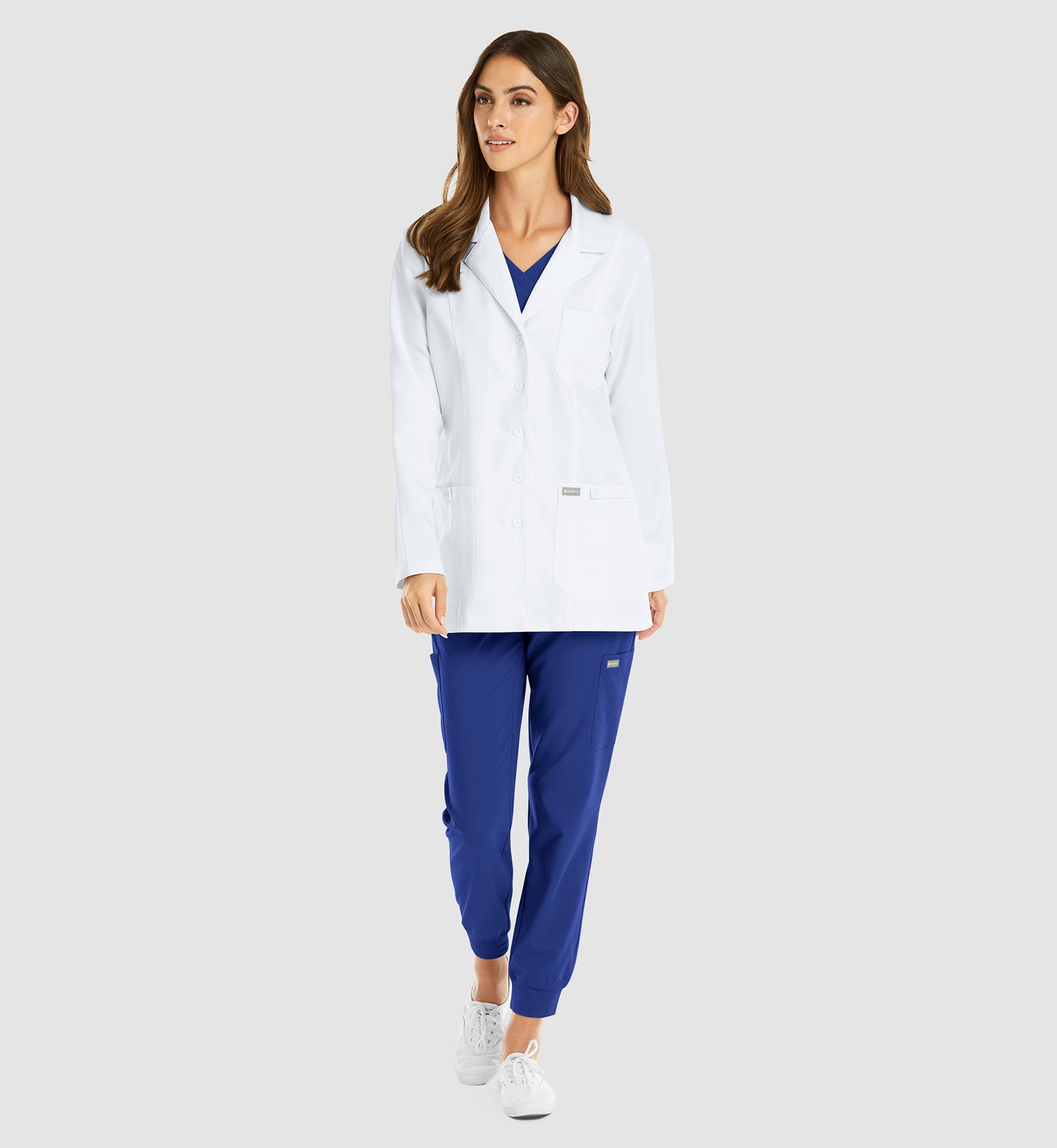 Momentum Lab Coats 5973 Women's Snap Consultation Lab Coat White
