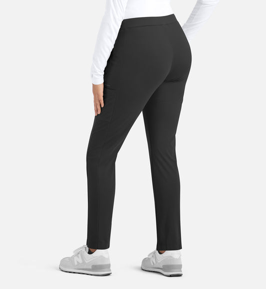 Focus 60301 Women's Mid Rise Tapered Pants Black