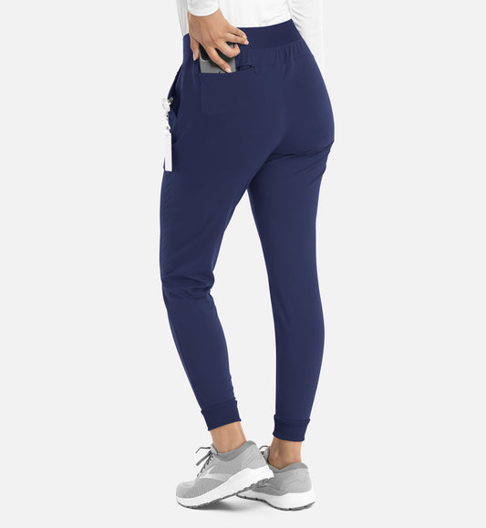 Focus 60302 Women���s Mid Rise Elastic Jogger Navy