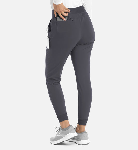 Focus 60302 Women's Mid Rise Elastic Jogger Pewter