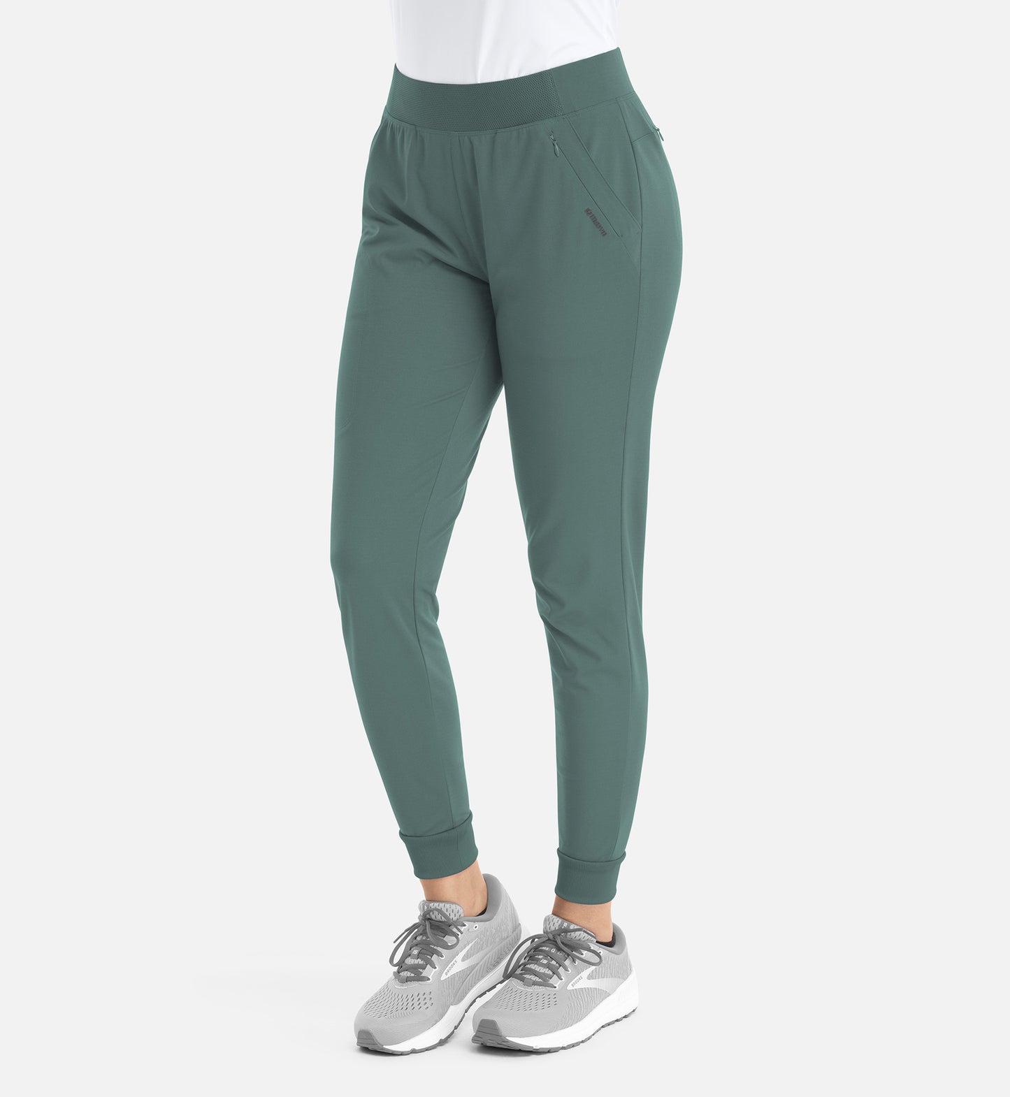 Focus 60302 Women���s Mid Rise Elastic Jogger Sage
