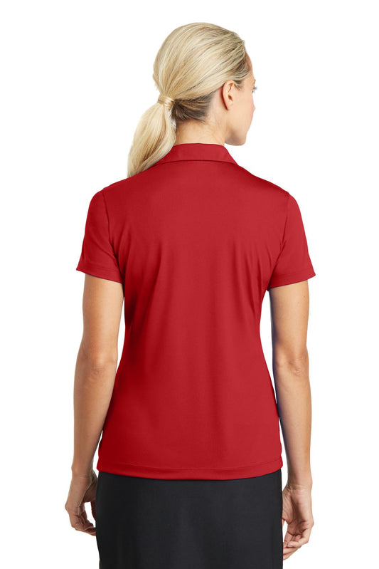 Nike Women's Dri-FIT Vertical Mesh Polo. 637165 University Red