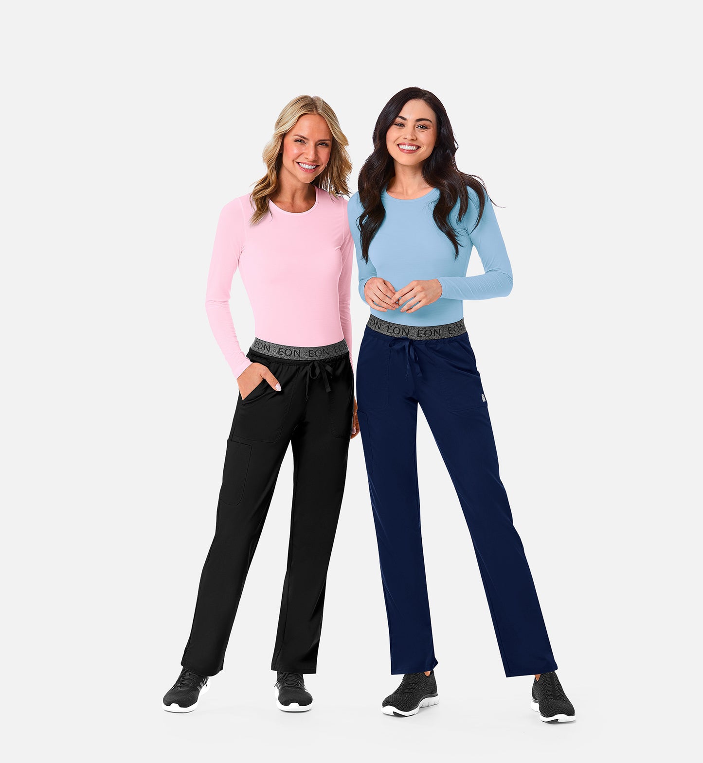 Knit 6809 Ladies Long Sleeve Under Scrub Tee Sky Blue