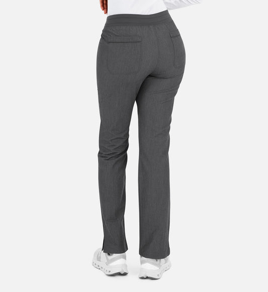 Matrix Pro 6901 Women's Yoga Waistband Tapered Pants Heather Grey