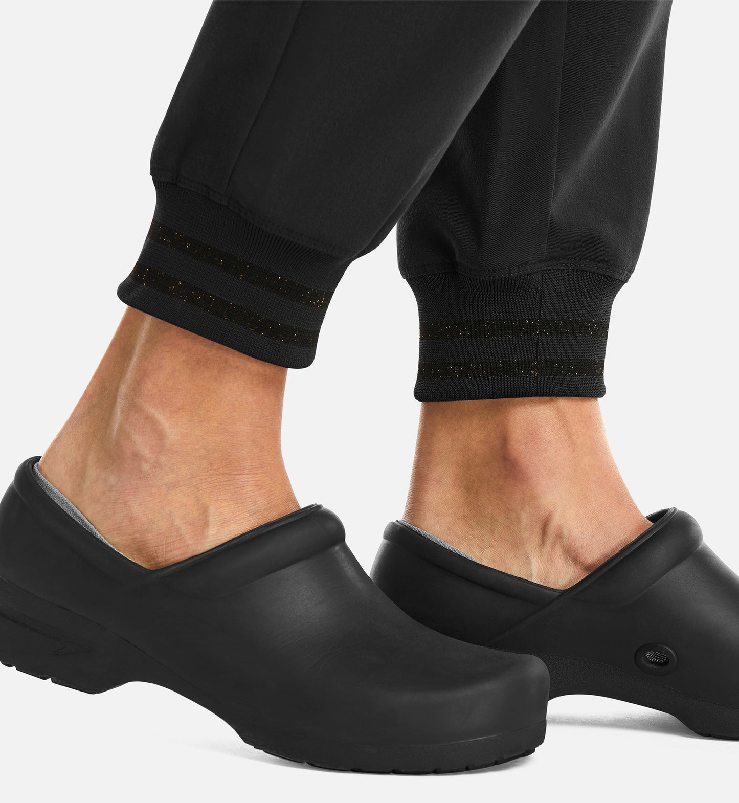 Matrix Pro 6902 Women's Full Waist Jogger With Metallic Detail Black