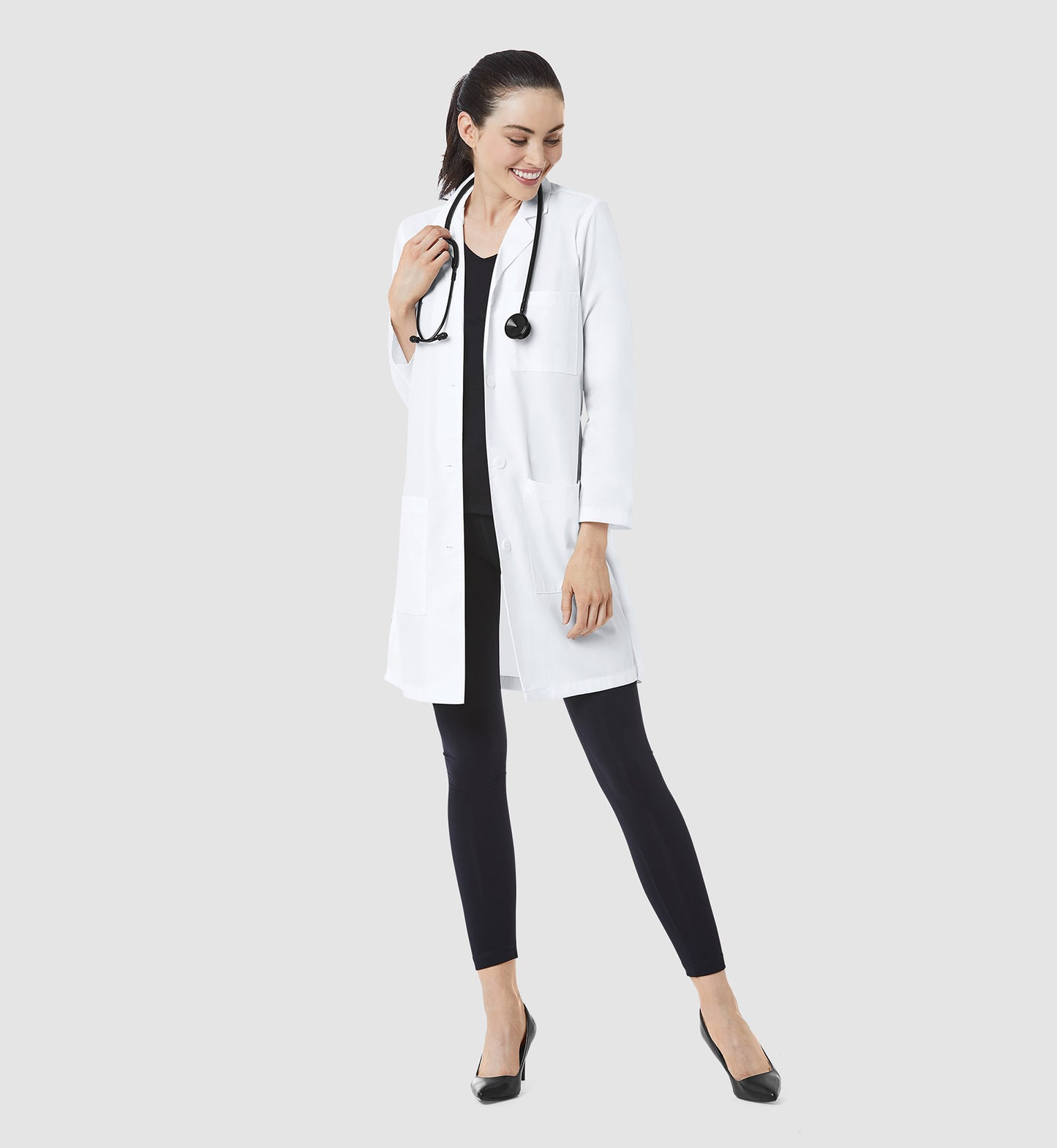 Labcoat 7156 Women's Long Lab Coat White