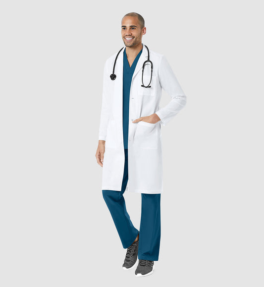 Labcoat 7256 Men's Full Length Lab Coat White