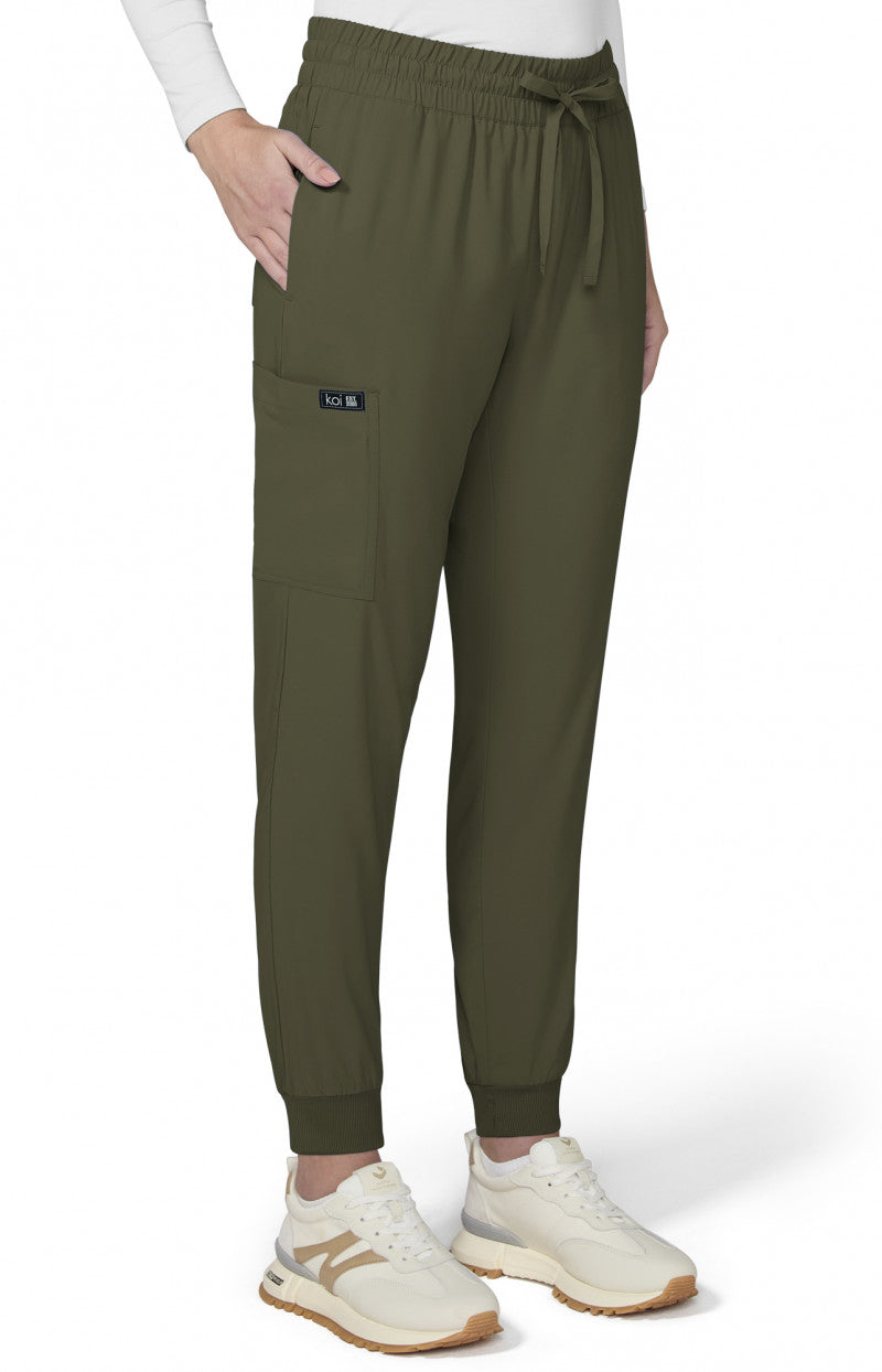 Basics 741 Gemma Jogger Pants Olive Green