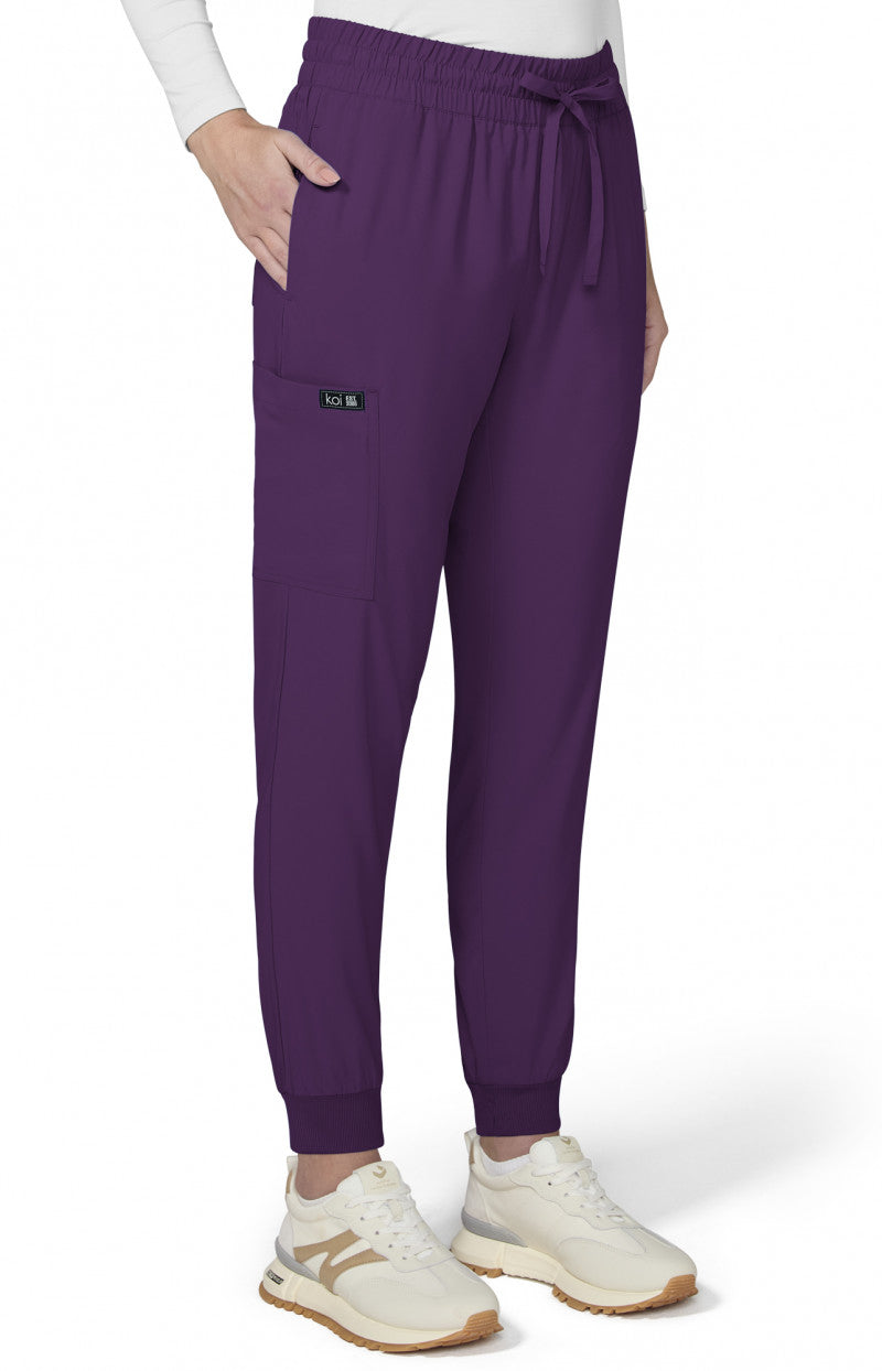 Basics 741 Gemma Jogger Pants Eggplant