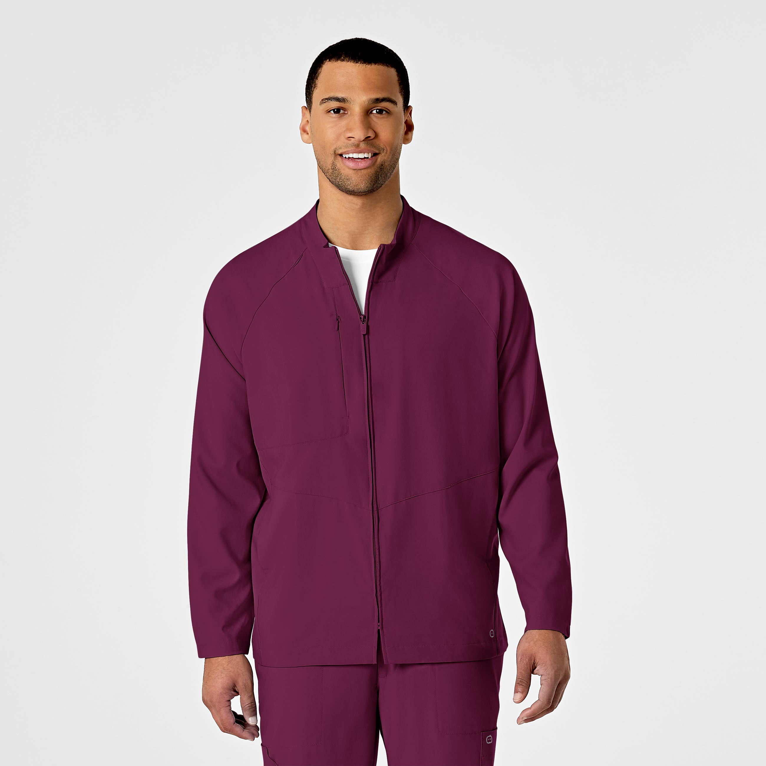 ウェア WinWin Wink W123 8355 Men's Zip Front Warm Up Jacket Wine – Med Threads