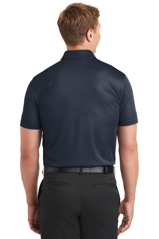 Nike Dri-FIT Embossed Tri-Blade Polo. 838964 Marine