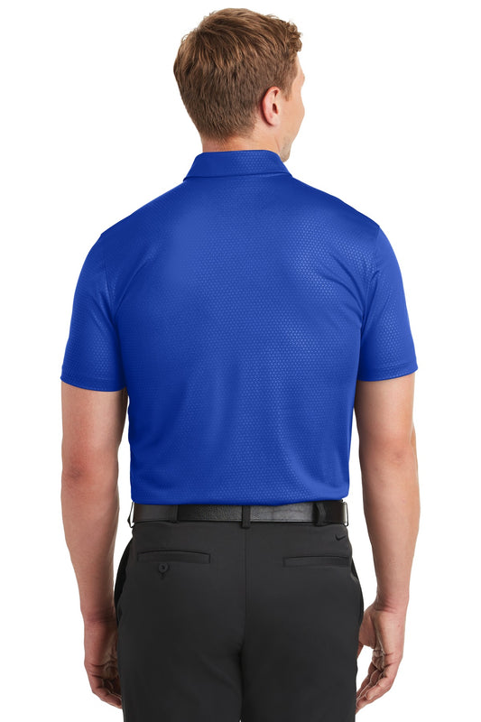 Nike Dri-FIT Embossed Tri-Blade Polo. 838964 Old Royal