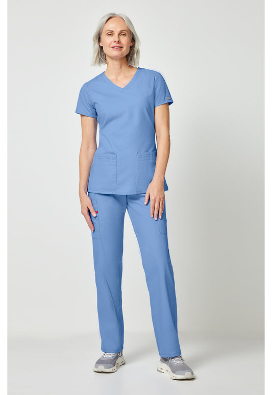 EDS Signature 85906 Women's V-Neck Scrub Top Ciel