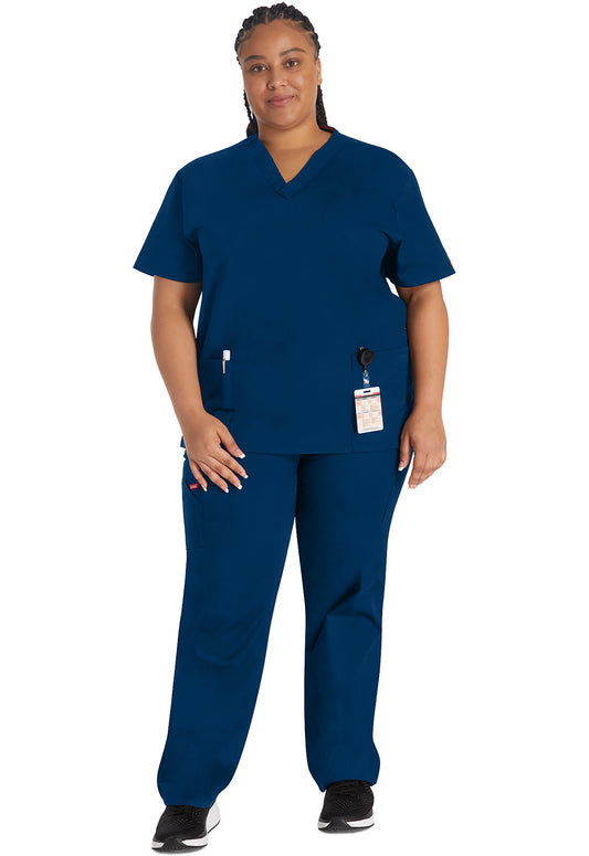 EDS Signature 86706 Women's V-Neck Scrub Top Navy