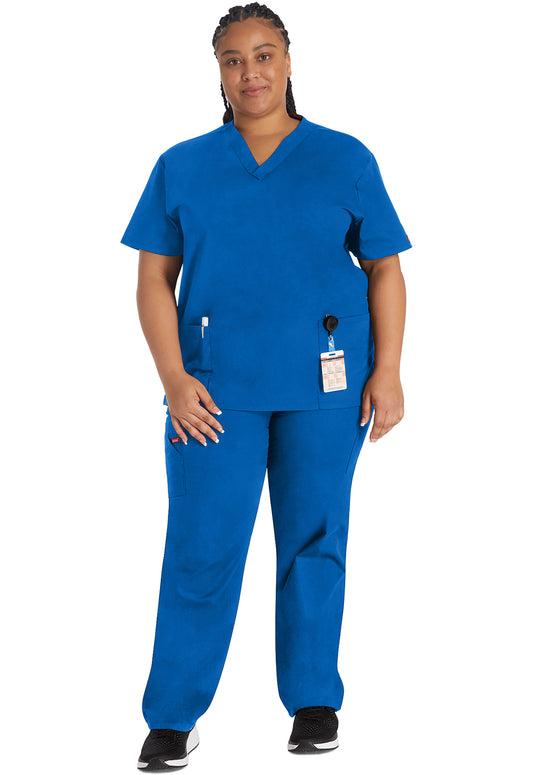 EDS Signature 86706 Women's V-Neck Scrub Top Royal