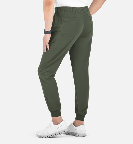 Matrix Pro Men's 8902 Men's Full Elastic Waistband Jogger Olive
