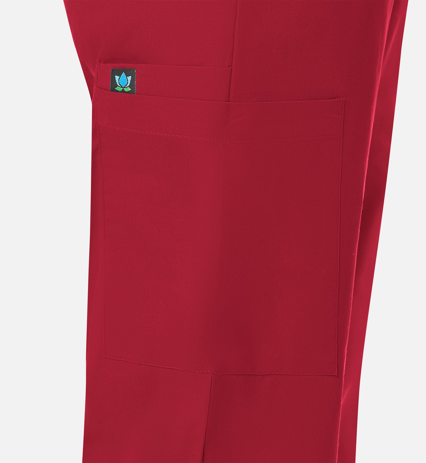 Core 9016 Women's Full Elastic Waistband Cargo Pants Red