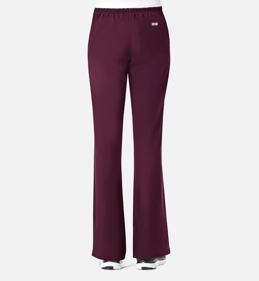 Core 9026 Women's Classic Flare Pants Wine