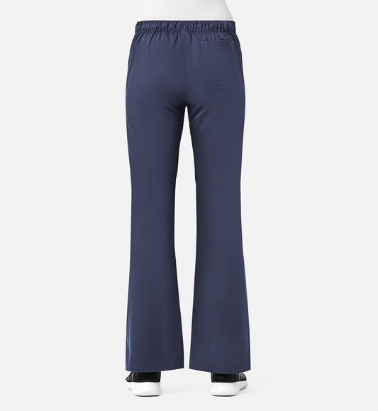 Blossom 9102 Multi-Pocket Flare Pants Navy