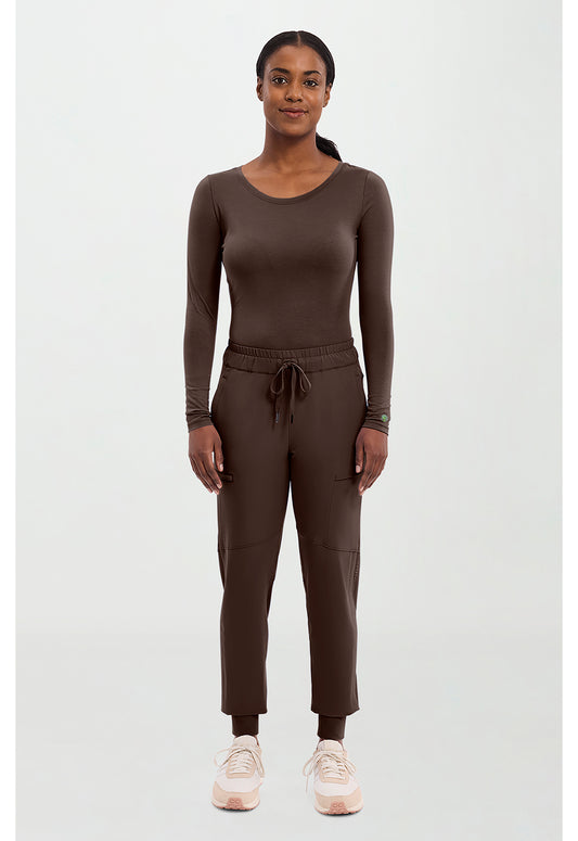 HH 360 9156 Women's Naya Jogger Scrub Pants Dark Chocolate