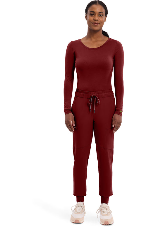 HH 360 9156 Women's Naya Jogger Scrub Pants Garnet Red