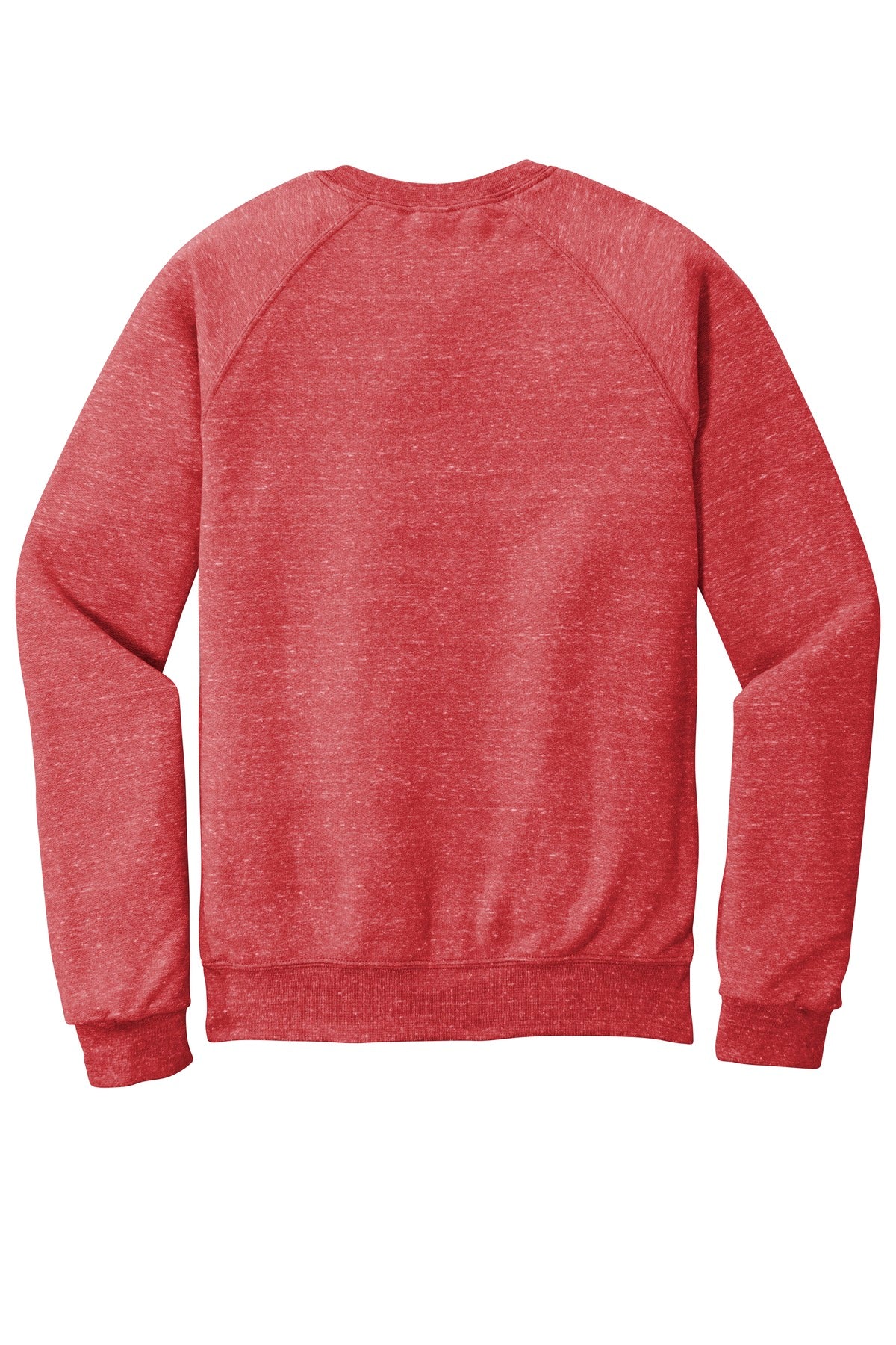 Jerzees Snow Heather French Terry Raglan Crew 91M Red