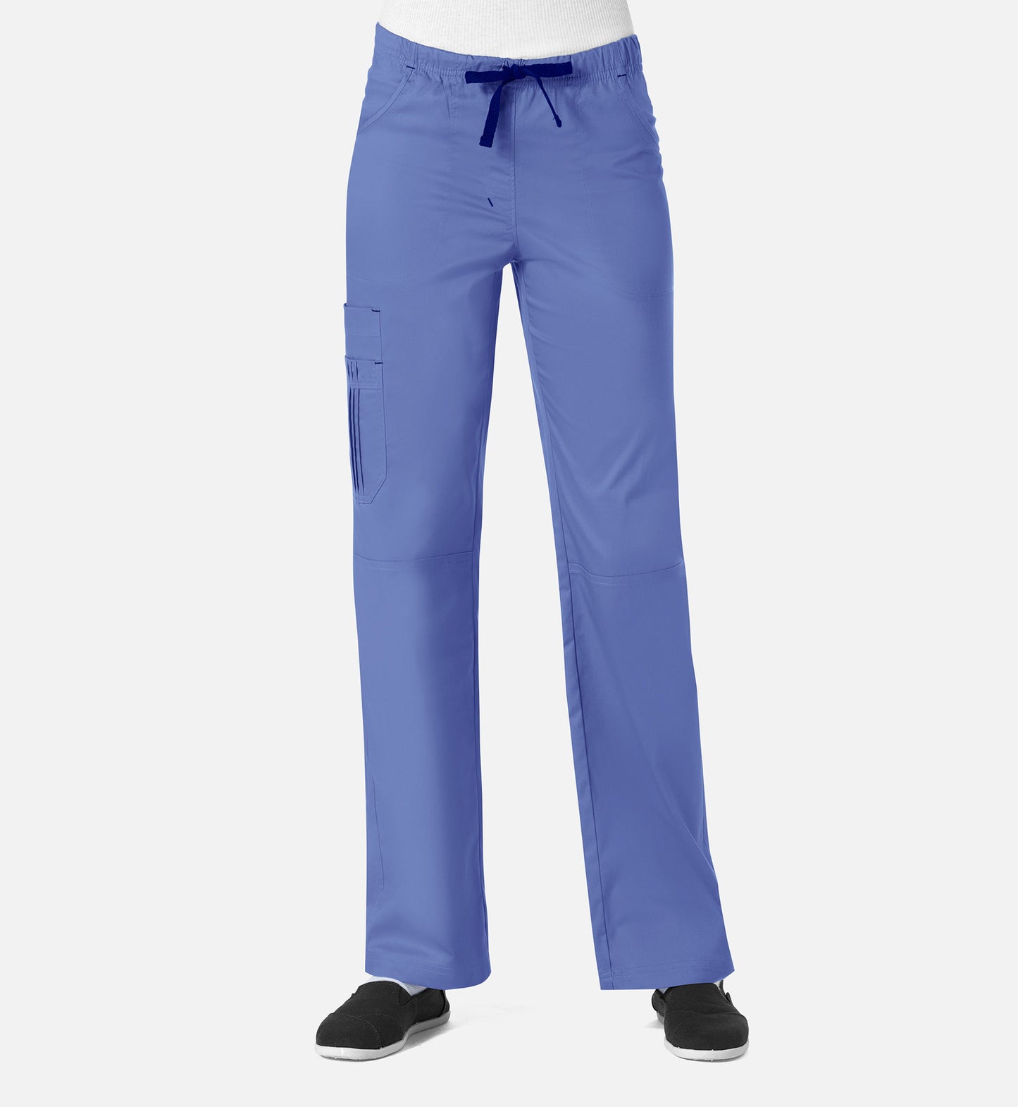 Blossom 9302 Pintuck Cargo Pants Ceil Blue