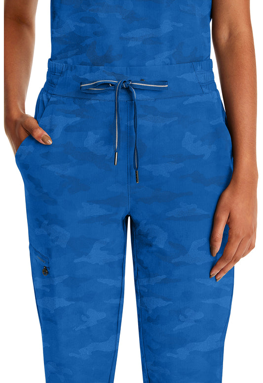 Purple Label 9350 Women's Tate Scrub Joggers Camo Scrub Pants Royal