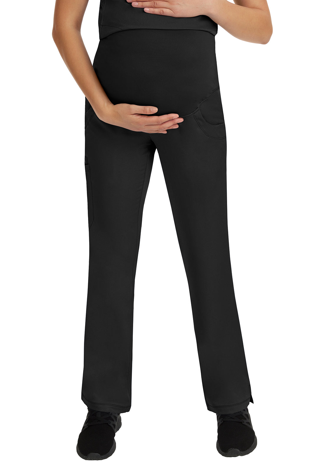 HH Works 9510 Women's Rose Maternity Scrub Pants Black