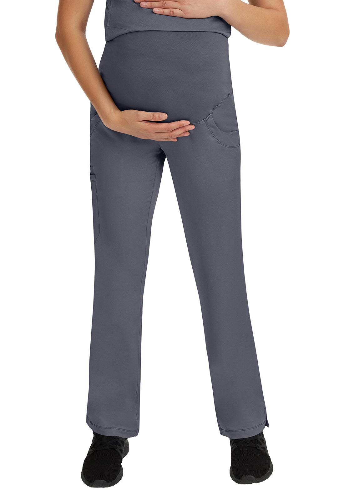 HH Works 9510 Women's Rose Maternity Scrub Pants Pewter