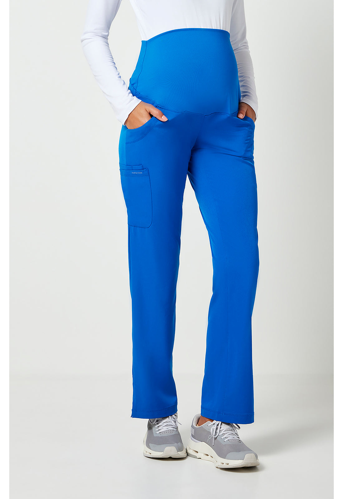 HH Works 9510 Women's Rose Maternity Scrub Pants image 5