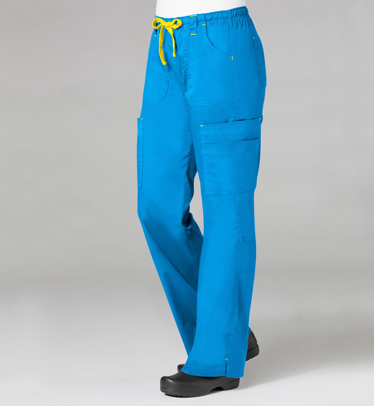 Blossom 9602 Multi-Pocket Cargo Pants Pacific Blue