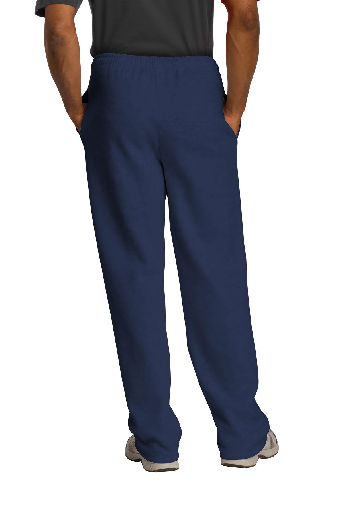 Jerzees NuBlend Open Bottom Pant with Pockets. 974MP Navy