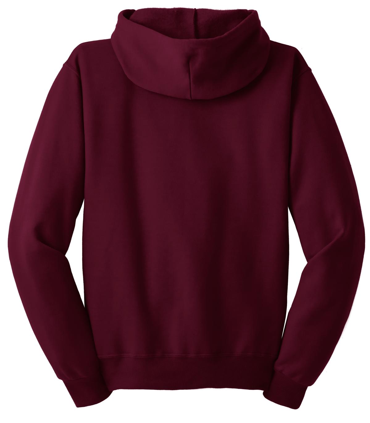 Jerzees NuBlend Full-Zip Hooded Sweatshirt. 993M Maroon