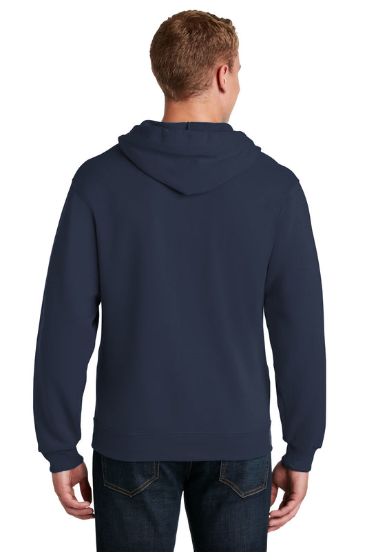 Jerzees NuBlend Full-Zip Hooded Sweatshirt. 993M Navy