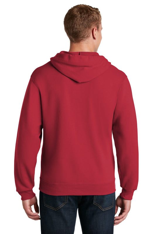 Jerzees NuBlend Full-Zip Hooded Sweatshirt. 993M True Red