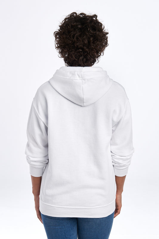 Jerzees NuBlend Full-Zip Hooded Sweatshirt. 993M White