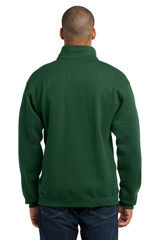 Jerzees NuBlend 1/4-Zip Cadet Collar Sweatshirt. 995M Forest Green