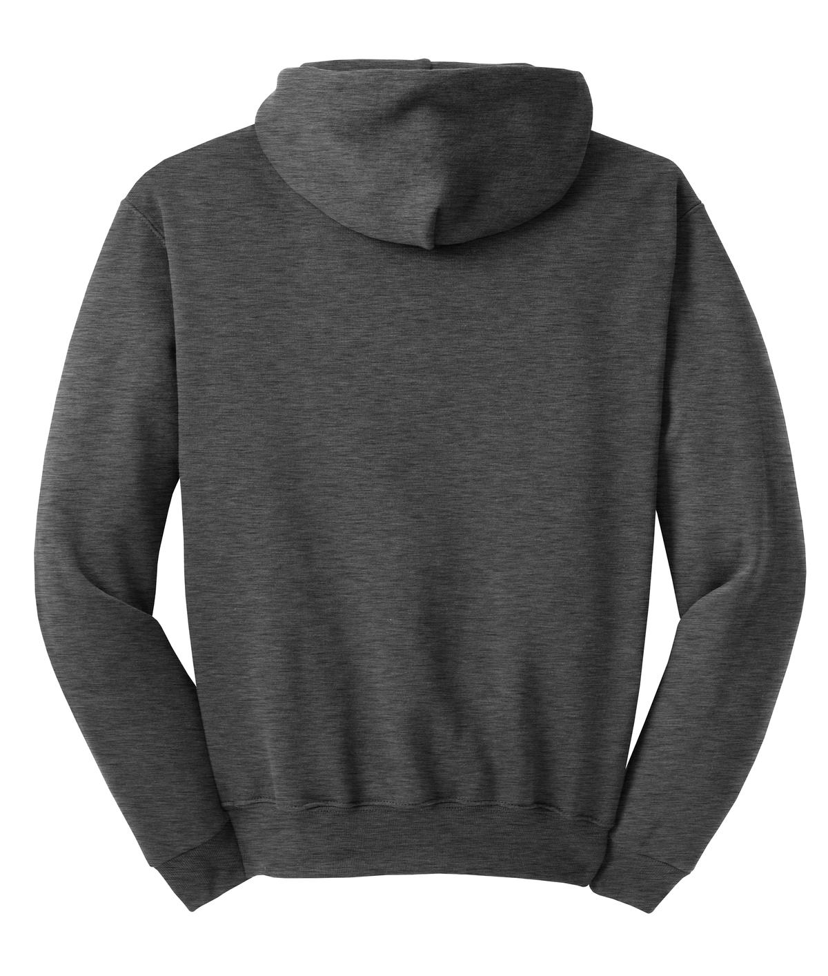Jerzees NuBlend Pullover Hooded Sweatshirt. 996M Black Heather