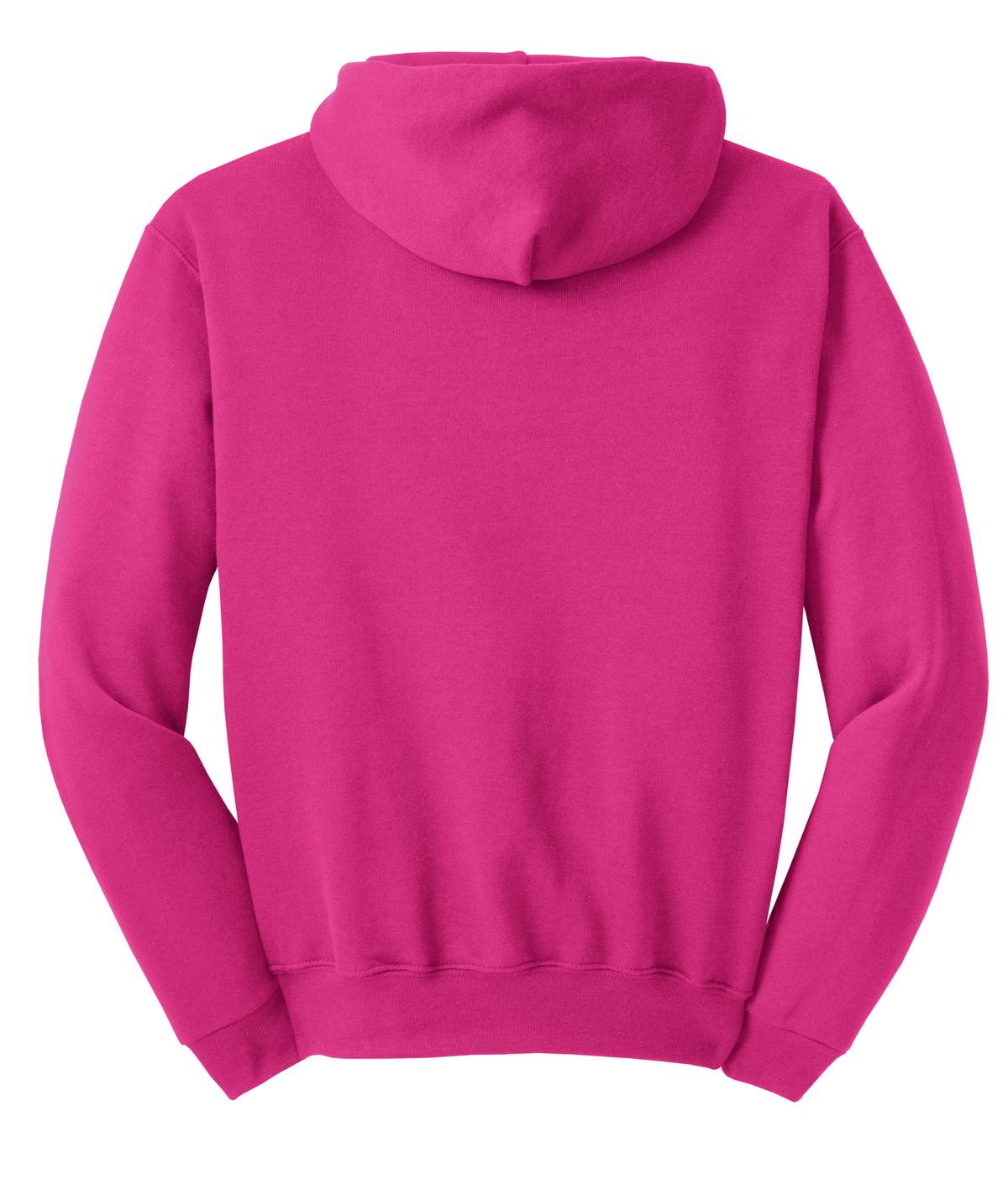 Jerzees NuBlend Pullover Hooded Sweatshirt. 996M Cyber Pink
