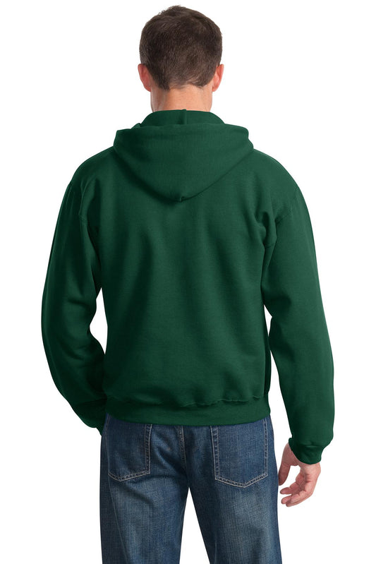 Jerzees NuBlend Pullover Hooded Sweatshirt. 996M Forest Green