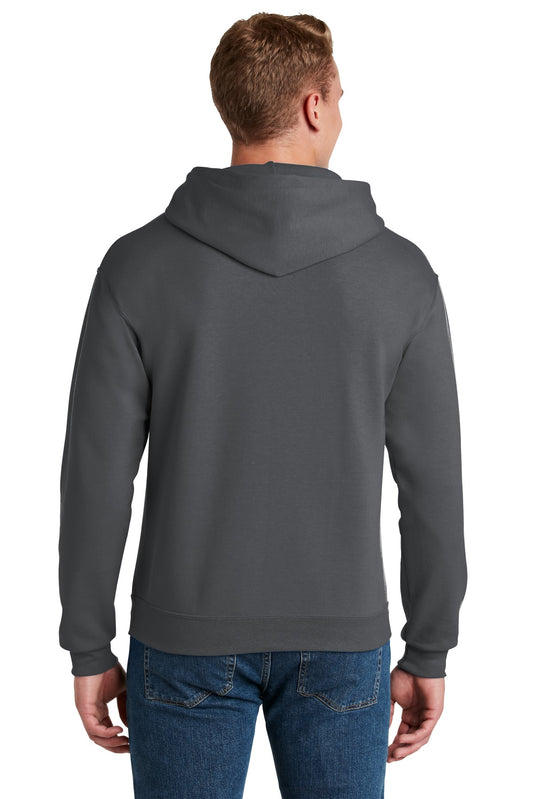 Jerzees NuBlend Pullover Hooded Sweatshirt. 996M Charcoal Grey