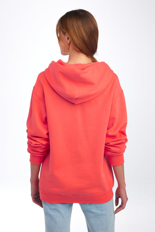 Jerzees NuBlend Pullover Hooded Sweatshirt. 996M Sunset Coral