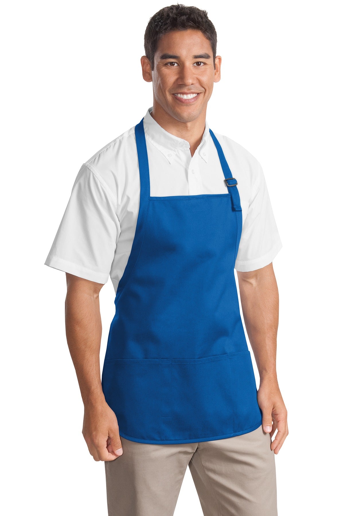 Port Authority Medium-Length Apron with Pouch Pockets A510 Royal