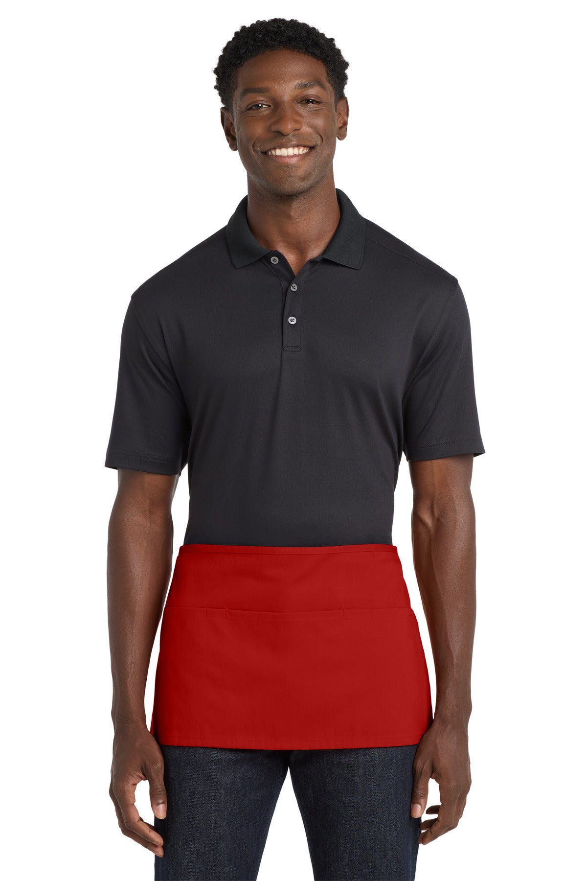 Port Authority Waist Apron with Pockets A515 Red