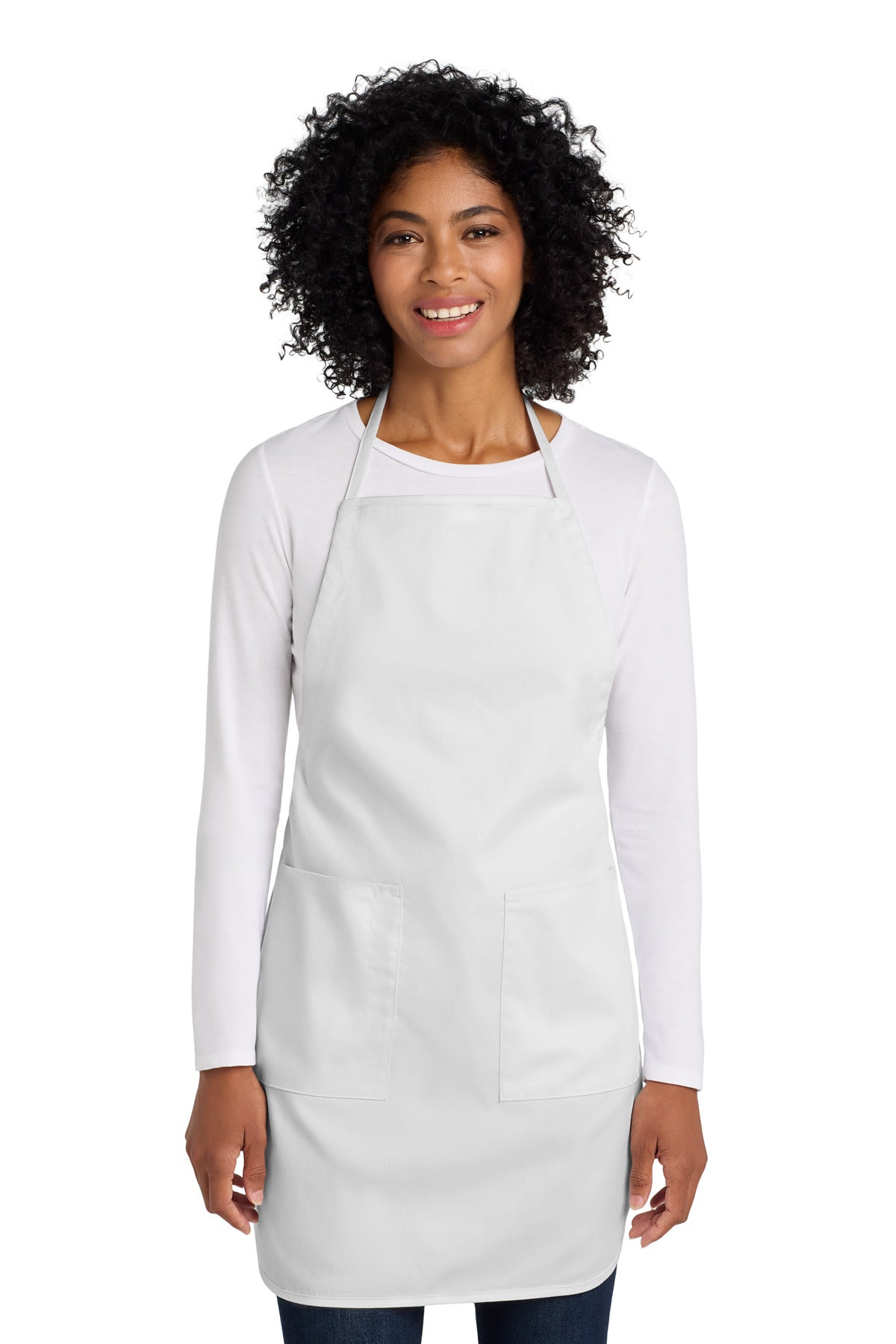 Port Authority Full-Length Apron. A520 White